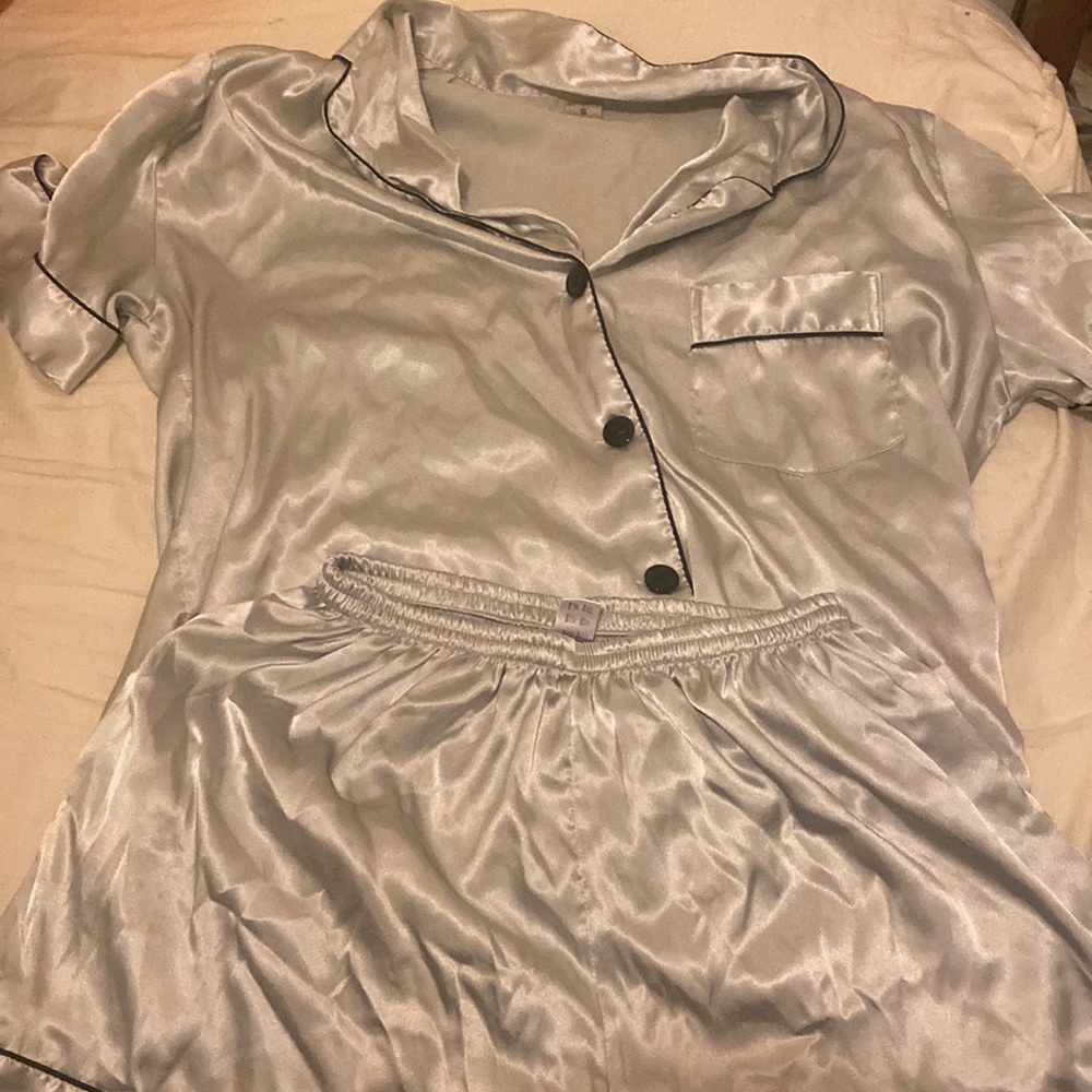 satin pj set!